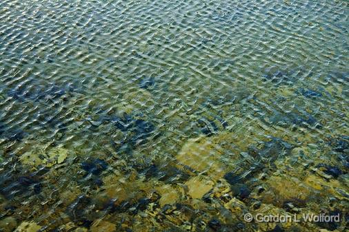Wind-Rippled Water_44656.jpg - Surface of the Sabinal River at Lost Maples State Natural AreaPhotographed in Hill Country near Vanderpool, Texas, USA.